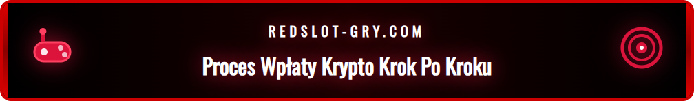 Grafika przedstawiająca proces dokonywania depozytu Bitcoin w Redslot.
