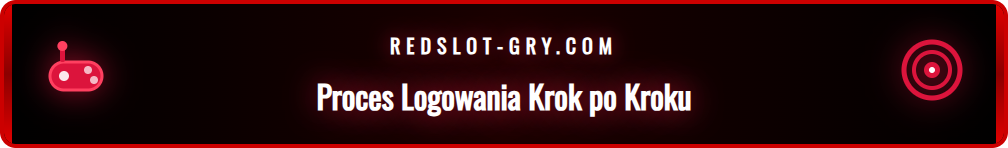 Formularz logowania na platformie Redslot dla graczy z Polski.