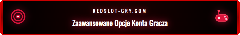 Panel użytkownika Redslot po zalogowaniu z opcjami i bonusami.